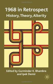 Cover of: 1968 in retrospect: history, theory, alterity