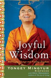 Cover of: Joyful wisdom by Yongey Mingyur Rinpoche