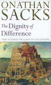 Cover of: Dignity of Difference by Jonathan Sacks