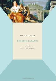 Cover of: Tiepolo pink | Roberto Calasso