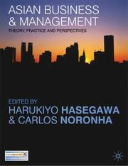 Cover of: Asian business & management by edited by Harukiyo Hasegawa, Carlos Noronha.