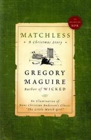 Cover of: Matchless: a Christmas story