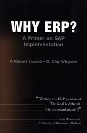 Cover of: Why ERP?  A Primer on SAP Implementation