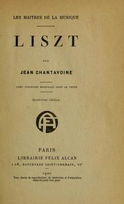 Liszt by Jean Chantavoine