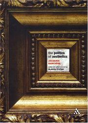 Cover of: The Politics Of Aesthetics: The Distribution of the Sensible