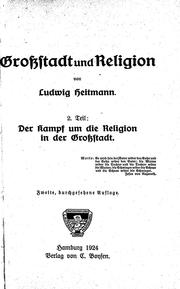 Grossstadt und Religion by Ludwig Heitmann