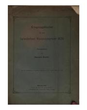 Cover of: Kriegstagebücher aus dem ligistischen Hauptquartier 1620