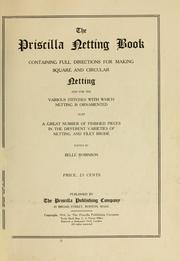 Cover of: The Priscilla netting book