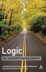 Cover of: Logic: Key Concepts in Philosophy