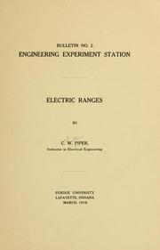 Electric ranges by Carl Watson Piper