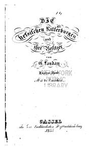 Cover of: Die hessischen Ritterburgen und ihre Besitzer by Georg Landau, Georg Landau