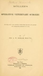 Cover of: Möller's operative veterinary surgery