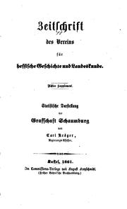 Cover of: Statistische Darstellung der Grafschaft Schaumburg