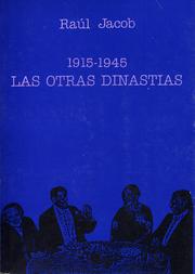 Cover of: 1915-1945, las otras dinastías