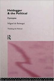 Cover of: Heidegger & the political: dystopias