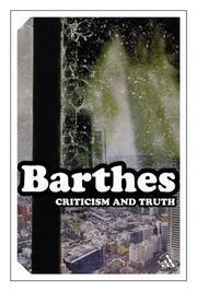 Cover of: Criticism and Truth (Continuum Impacts)