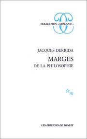 Cover of: Marges de la philosophie.
