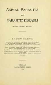 Cover of: Animal parasites and parasitic diseases.