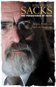 Cover of: The persistence of faith by Jonathan Sacks