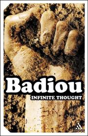 Cover of: Infinite Thought by Alain Badiou