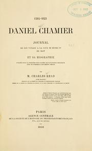 1564-1621, Daniel Chamier by Daniel Chamier
