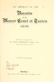 Cover of: Manorial Courts