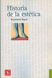 Cover of: Historia de La Estetica by Raymond Bayer