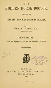 Cover of: The modern horse doctor by Dadd, George H.