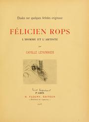 Cover of: Félicien Rops, l'homme et l'artiste