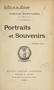 Cover of: Portraits et souvenirs.