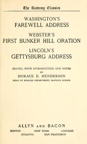 Cover of: Washington's farewell address. by George Washington