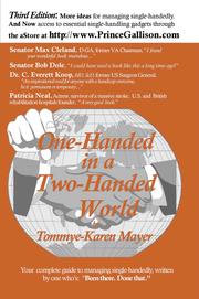 Cover of: One-Handed in a Two-Handed World: Your Personal Guide to Managing Single-Handedly
