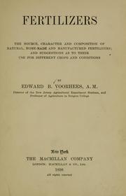 Cover of: Fertilizers by Edward B. Voorhees, Edward B. Voorhees