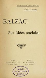 Cover of: Balzac by Charles Calippe