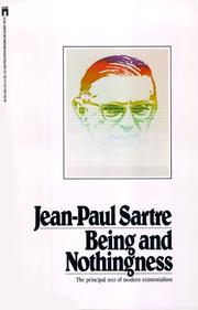 Cover of: Being and nothingness by Jean-Paul Sartre