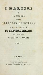 Cover of: martiri, o, Il trionfo della religion cristiana