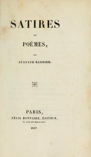 Cover of: Satires et poèmes