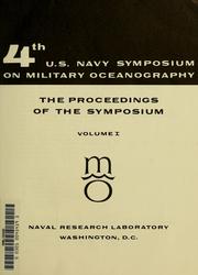Cover of: U.S. Navy Symposium on Military Oceanography by 