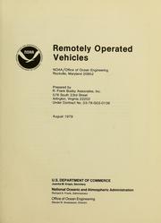 Cover of: Remotely operated vehicles