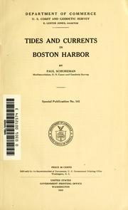 Tides and currents in Boston Harbor