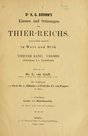 Cover of: Turbellaria by Graff, Ludwig von