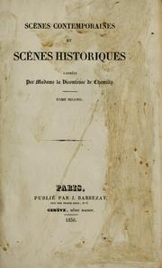 Cover of: Scènes contemporaines et scènes historiques, laissées