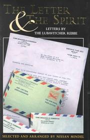 Cover of: The letter & the spirit by Menaḥem Mendel Schneersohn