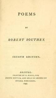 Cover of: Poems by Robert Southey