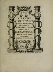 Cover of: Virtutes cardinales ethico emblemate expressae by Jacques de Cater