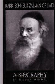 Cover of: Rabbi Schneur Zalman of Liadi