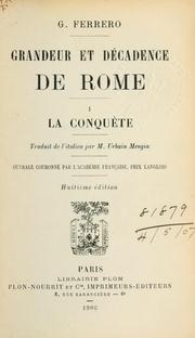 Cover of: Grandeur et décadences de Rome by Guglielmo Ferrero