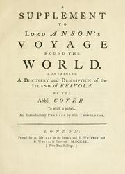 Cover of: A supplement to Lord Anson's Voyage round the world by Samuel Butler, Coyer abbé