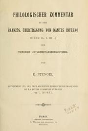 Cover of: Les plus anciennes traductions françaises de La divine comédie by Dante Alighieri