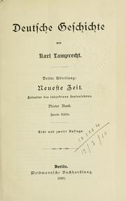 Cover of: Deutsche Geschichte. by Karl Lamprecht